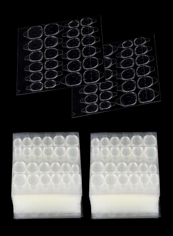Tbestmax 2400 Pcs Adhesive Nail Tab(100 Sheets), 12 Sizes Nail Stickers for Press on Clear Waterproof Breathable False Nail Jelly - Image 1